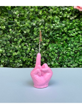 Pembe Orta Parmak Fotoğraf Not Tutacağı Notluk Not Tutucu