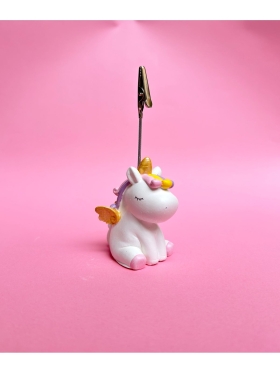 Sevimli Renkli Unicorn Tek Boynuzlu At Fotoğraf Not Tutacağı Notluk Not Tutucu